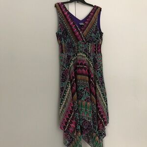 Ladies Size 12 Handkerchief Ankle Length Dress